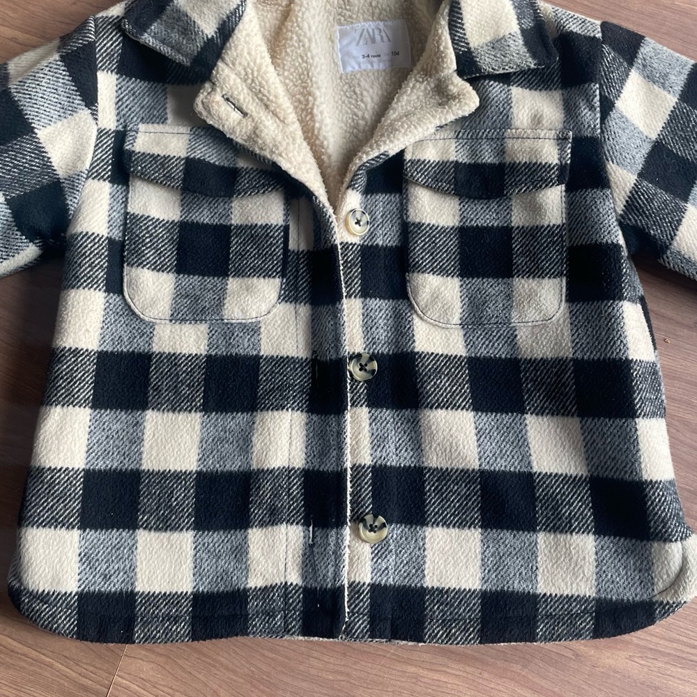 Zara Cream Fleece Jacket